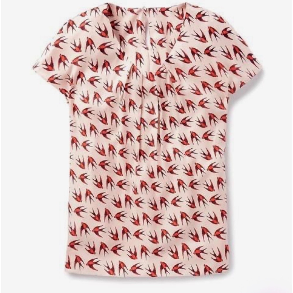 Boden Bird Print Blouse